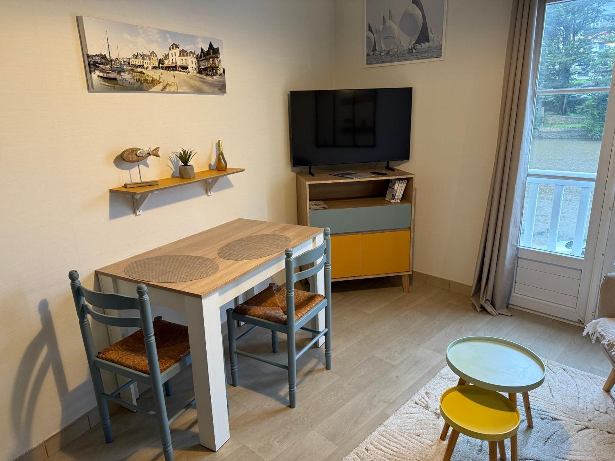 Appartement T2 Vue Sur La Riviere Avec Garage Privatif - Port De Saint-Goustan Auray Esterno foto