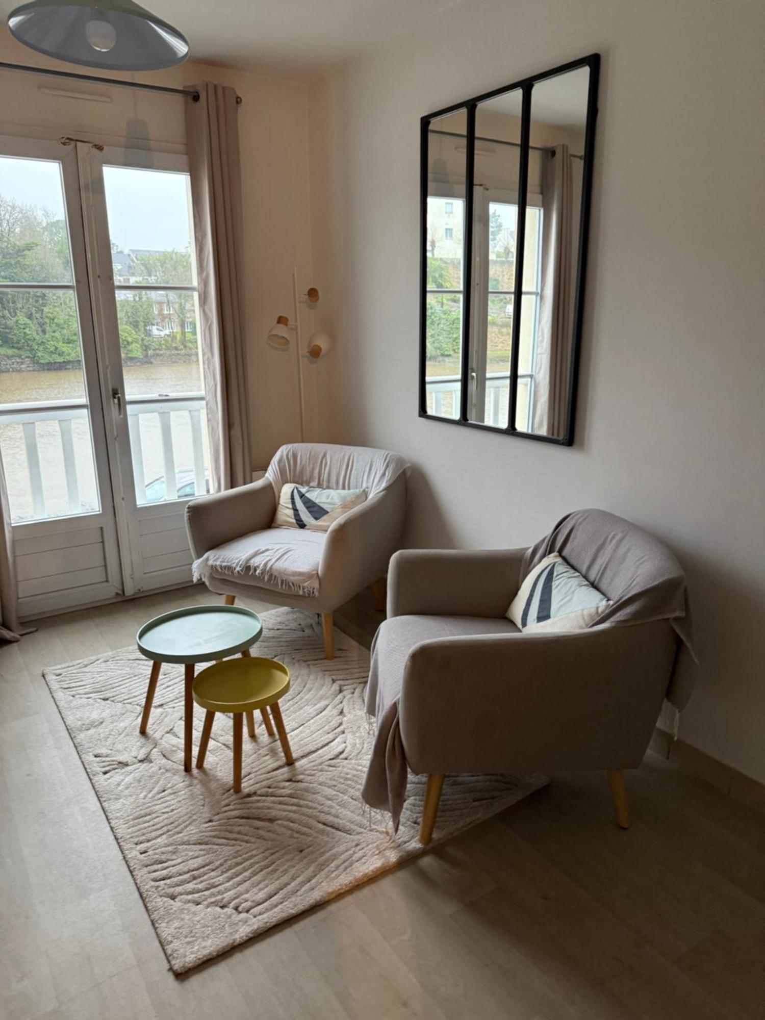 Appartement T2 Vue Sur La Riviere Avec Garage Privatif - Port De Saint-Goustan Auray Esterno foto